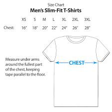 Slim Fit T Shirt Size Chart Fitness And Workout