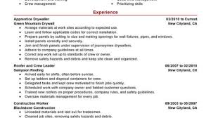 Unforgettable Apprentice Drywaller Resume Examples To Stand