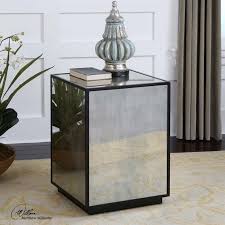 uttermost matty mirrored side table