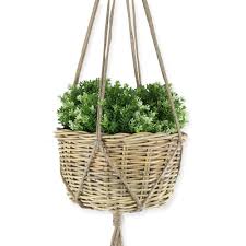 The first baskets were woven by gatherers to collect fruits, grains, nuts and other edible items, eg used in fishing. Square Hanging Plant Pot Macrame Woven Rope Rattan Flower Planter Wicker Basket Ebay