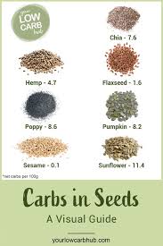 carbs in seeds a visual guide your