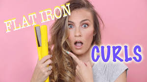 how to curl long hair with a flat iron