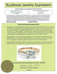 written jewelry insurance appraisals