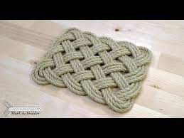rectangular rope mat you