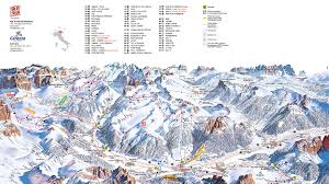 Val di fassa lies at the foot of the unique dolomite mountains, which are a unesco world heritage site due to their incomparable beauty. Pozza Di Fassa Buffaure Ciampac Trail Map Piste Map Panoramic Mountain Map