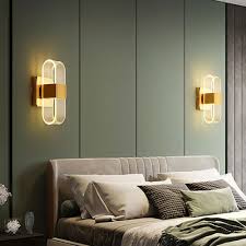 Led Wall Light Indoor Gold Wall Sconce