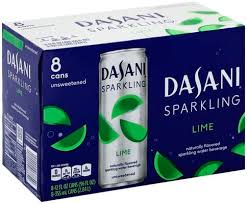 dasani lime sparkling water beverage