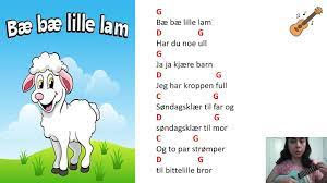Bæ Bæ Lille Lam- Easy Ukulele- Norske Barnesanger (Ukulele Play Along) -  YouTube