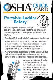 portable ladder safety osha quick card