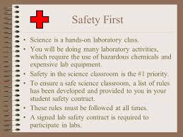 Safety First Science Is A Hands On Laboratory Class You