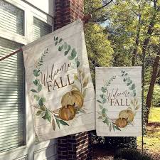 Fall Flag Welcome Garden Flags Welcome