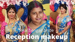 bengali bridal makeup reception makeup