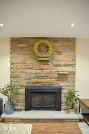 how to update a stone fireplace