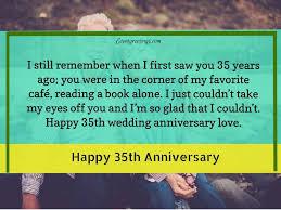 35th wedding anniversary wishes