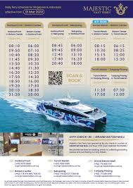 singapore batam ferry schedule batam