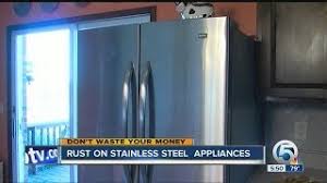 rust on stainless steel appliances