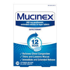 Mucinex 12 Hour Chest Congestion Expectorant Tablets 20