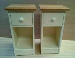 30cm narrow bedside cabinets painted