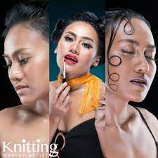 knitting makeup artist female makeup