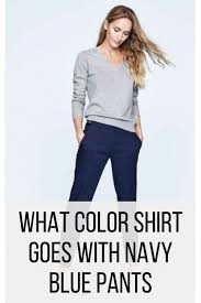 with navy blue pants fashion 2023