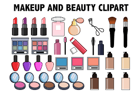 makeup and beauty clipart graphic by