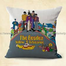Beatles Yellow Submarine Cushion Cover