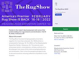 the rug show 2022 registration open