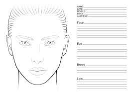 face makeup template