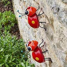 Hand Painted Steel Crazee Ladybug