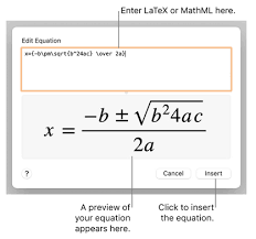 Create Equations Like In Word