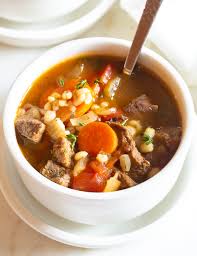 beef barley soup recipe with vegetables