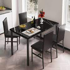 modern dining table and chairs set