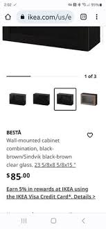 Ikea Glass Door Wall Cabinets 4 For