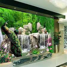 Can set unity, godot games and any application as wallpaper. Lwcx Photo Wallpaper For Walls 3d Bamboo Grottoes Peacock Tv Background Large Mural 3d Wallpaper For Living Room Wall Paper 150x105cm Buy Online In United Arab Emirates At Desertcart Ae Productid 66060568