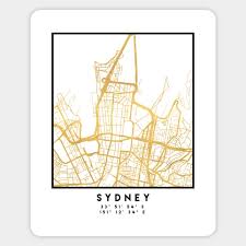 sydney australia city street map art