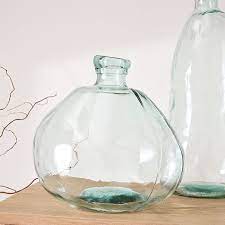 Spanish Recycled Glass Floor Vases