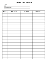 Printable Inventory Sign Out Sheet Download Them Or Print