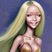 Golden Bronze Barbie Aesthetic Graphic · Creative Fabrica