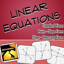 Linear Equations Practice Activities