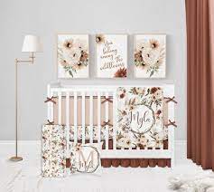 Boho Crib Bedding Set Baby Girl Crib