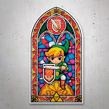 Sticker Stained Glass Zelda The Wind