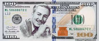 walt disney taking over the 100 bill