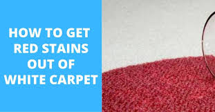 red fruit punch stain from your carpet