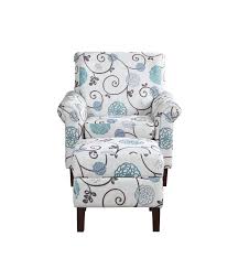 An accent print armchair is also available in this range. Blue Floral Armchair With Ottoman Walmart Com Walmart Com