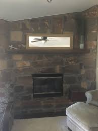 80s Stone Fireplace Makeover