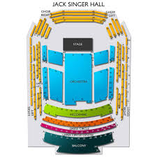 Jack Singer Hall 2019 Seating Chart