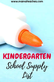 kindergarten supply list mama