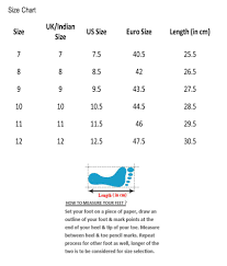 Indian Womens Shoe Size Chart Toffee Art