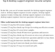 Desktop Support Specialist Cover Letter Desktop Support Specialist