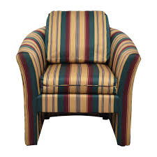 thomasville striped accent chair 84